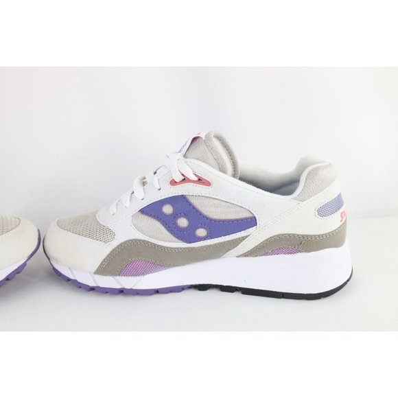 New Saucony Womens Size 9 Retro Shadow 6000 Running Jogging Shoes Gray Purple - Picture 8 of 12